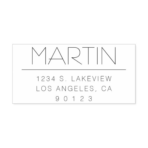 Stylish Return Address or other text Self_inking Stamp