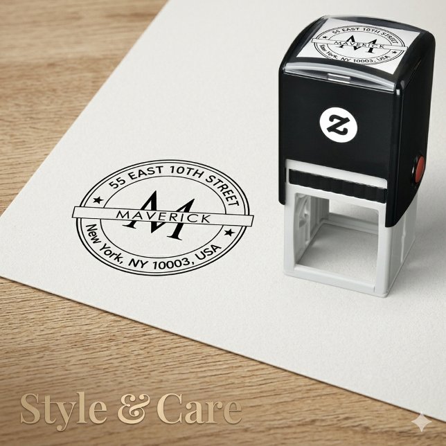 Stylish Return Address Self Inking Stamp Mailing (Stylish Return Address Self Inking Stamp Mailing)