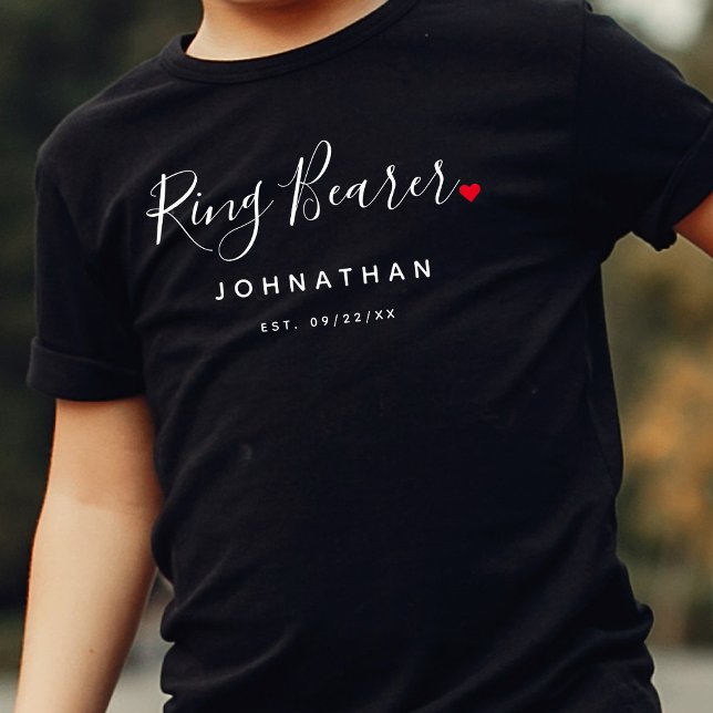 Stylish Ring Bearer Wedding T-Shirt (Creator Uploaded)