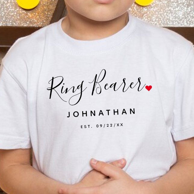 Stylish Ring Bearer Wedding T-Shirt (Creator Uploaded)