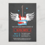 Stylish Rock and Roll Rock a Bye Baby Shower Invitation