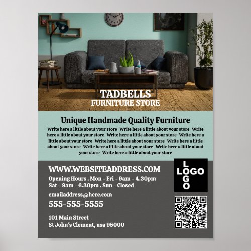 Stylish Room _ Furniture Store Sales  Poster