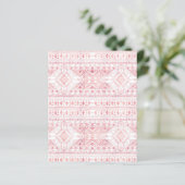 Stylish Rose Gold Geometric Tribal Aztec Pattern (Standing Front)