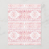 Stylish Rose Gold Geometric Tribal Aztec Pattern (Back)