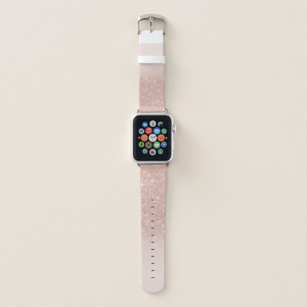 Rose gold glitter new arrivals apple watch band