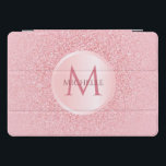 Stylish Rose Gold Glitter Template Trendy Girly iPad Pro Cover<br><div class="desc">Stylish Rose Gold Glitter Template Trendy Girly Monogram Elegant Modern iPad Smart Cover.</div>