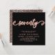 Stylish Rose Gold Seventy Script 70th Birthday Invitation | Zazzle