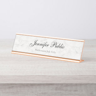 Marble Desk Name Plates Zazzle