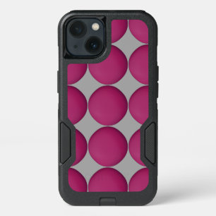Stylish Rose Red Pattern iPhone 13 Case