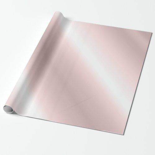 Stylish Rosegold Metallic Look Rose Gold Trendy Wrapping Paper