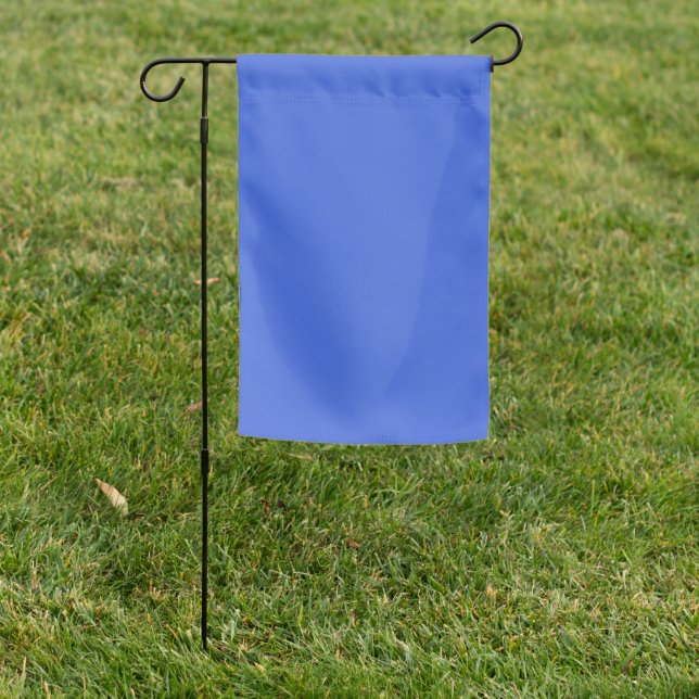 Stylish Royal Blue Double Sided Garden Flag (In SItu)