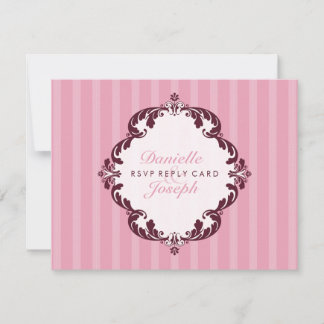STYLISH RSVP REPLY CARD :: flourish deluxe 2