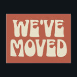 Stylish Rust Brown Minimalist Moved New Address  Postcard<br><div class="desc">Stylish Rust Brown Minimalist Moved New Address Postcard</div>