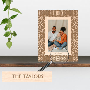 Stylish Rustic Laser Etched Wooden Picture Frame
