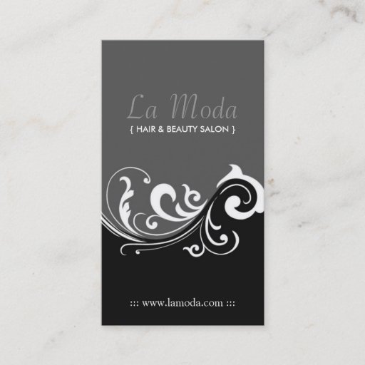 Customizable Stylish Salon Business Cards