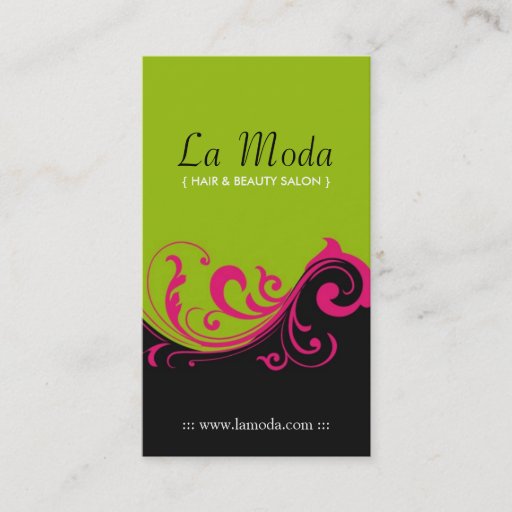Customizable Stylish Salon Business Cards