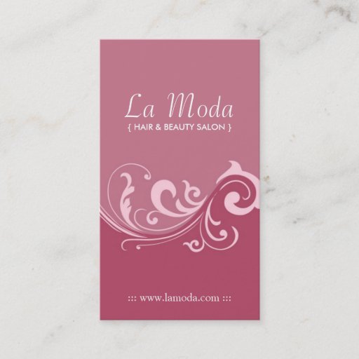 Customizable Stylish Salon Business Cards