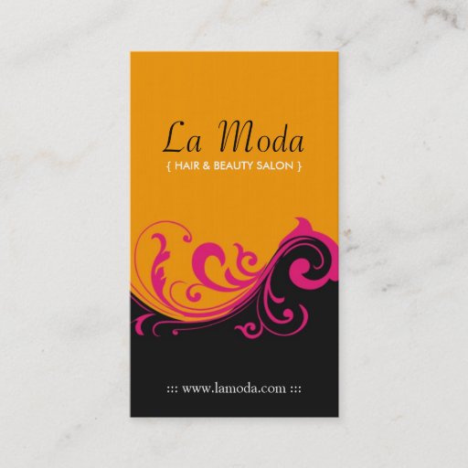 Customizable Stylish Salon Business Cards