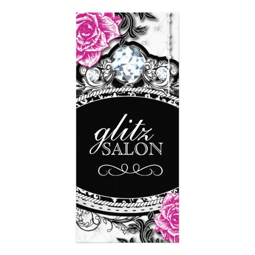 Stylish Salon Menu Rack Cards