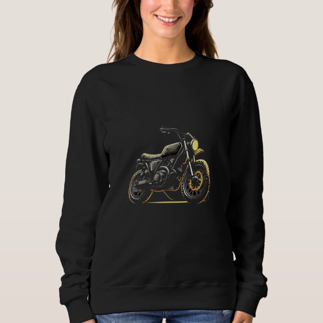 Stylish Scrambler Motorcycle Sweatshirt (Front)