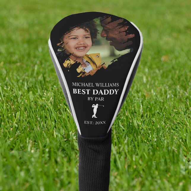 Stylish Scratched Effect Photo | Personalized  Golf Head Cover (Creator Uploaded)