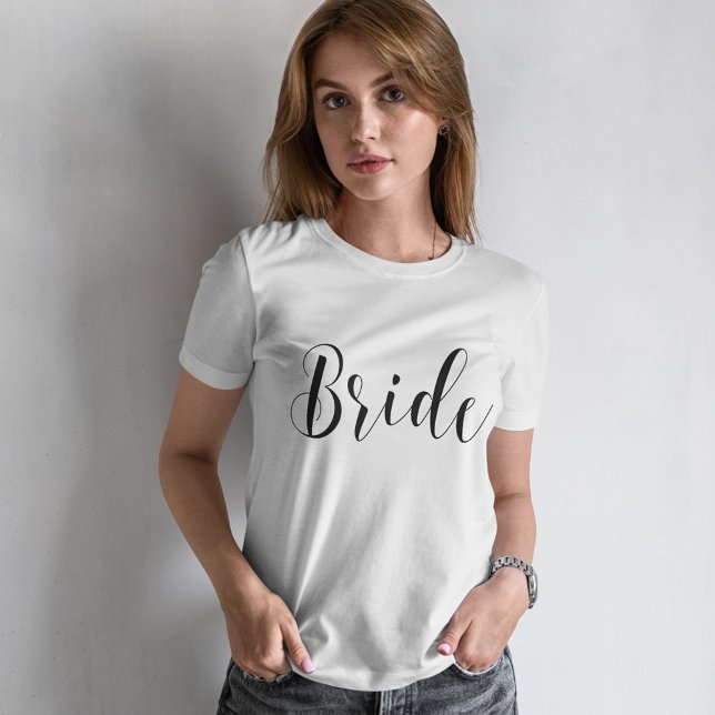 Stylish Script Bride T-Shirt (Creator Uploaded)