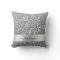 Stylish Script Custom Name  Silver Glitter Luxury