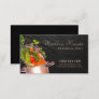 Stylish Script Food Pan Personal Chef Catering Business Card