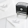 Stylish Script Modern Custom Names Wedding Return Self-inking Stamp
