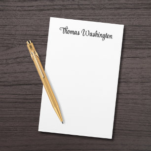 Stylish Script Monogram Personalized Stationery