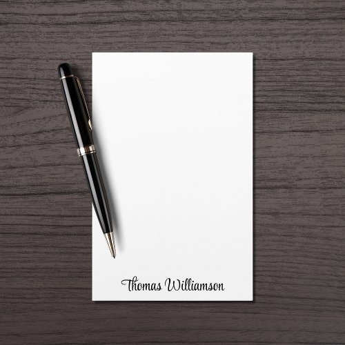 Stylish Script Monogram Stationery