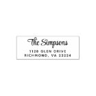 Stylish Script Return Address