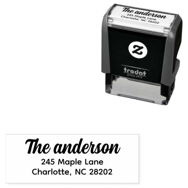 Stylish Script Return Address  Self-inking Stamp (In Situ)