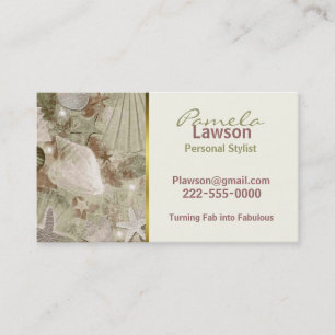 Stylish Sea Shell Business Card