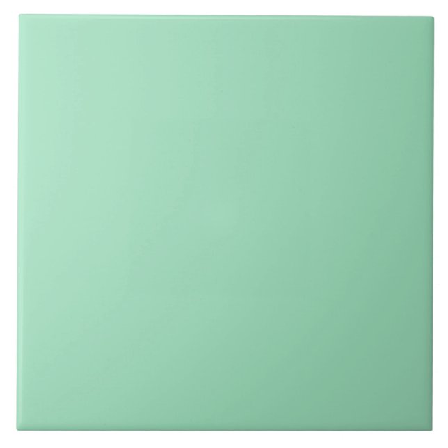 Stylish Seafoam Green Ceramic Tile 6 Inch Squar (Front)