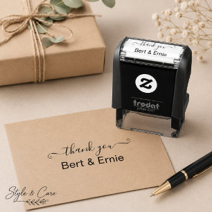 Stylish Self-Inking Thank You Stamp by the Couple