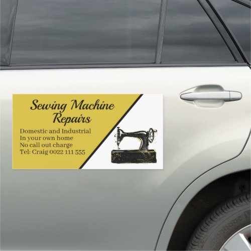 Stylish Sewing Machine Repair  Car Magnet
