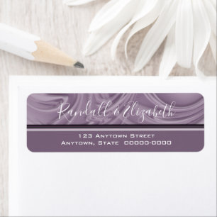 Stylish Shades of Old Lavender Personalized Label