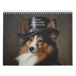 Stylish Shetland Sheepdogs Sheltie Calendar