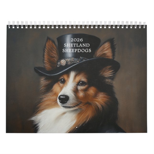 Stylish Shetland Sheepdogs | Sheltie Calendar (Cover)