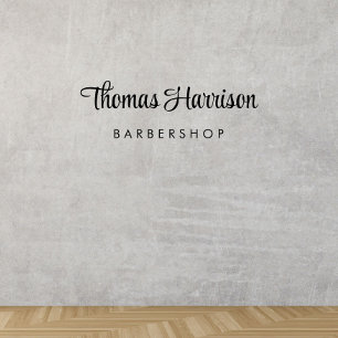 Stylish Signature Script Business Wall Decal