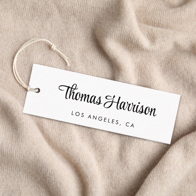 Stylish Signature Script Hang Tag (Empower your name in our signature script as your logo and brand identity)