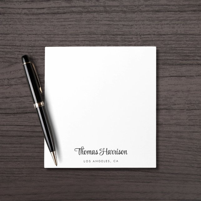 Stylish Signature Script Monogram Notepad (Creator Uploaded)