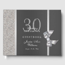 Stylish Silver & Black Birthday Party