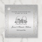 Thank You Ruby Anniversary Party Favors Tags