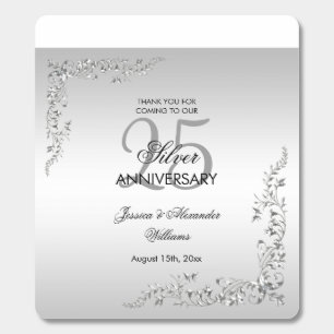 Stylish Silver Decoration 25th Wedding Anniversary Breath Savers® Mints