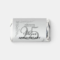 Stylish Silver Decoration 25th Wedding Anniversary