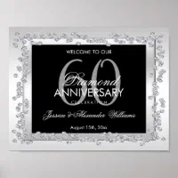 60th Wedding Anniversary Poster