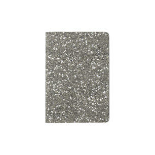 Stylish Silver Glitter Passport Holder