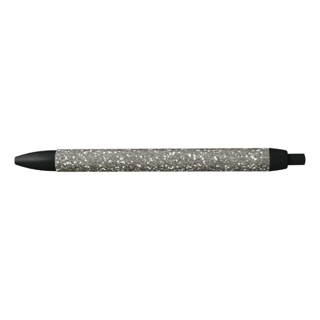 Stylish Silver Glitter Pen (Front)